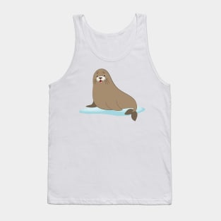 Cute Seal In Ice Tank Top